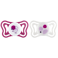 CHICCO Dudlíky Physioforma Light silikonové ortodontické růžové 6-16m, 2 ks CHICCO Dudlíky Physioforma Light silikonové ortodontické růžové 6-16m, 2 ks