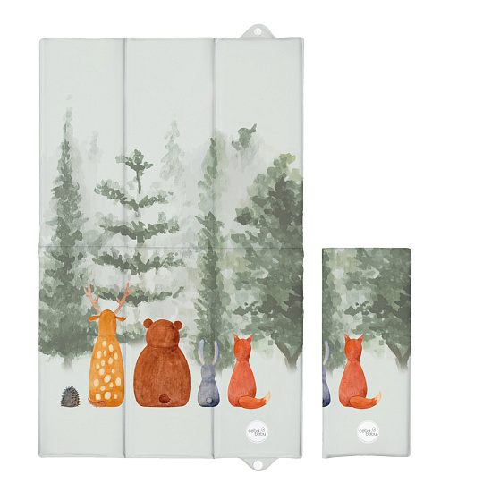 CEBA BABY Podložka přebalovací cestovní (80x50) Basic Forest Companions CEBA BABY Podložka přebalovací cestovní (80x50) Basic Forest Companions