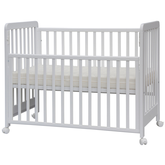 Scarlett Dětská postýlka k posteli rodičů Scarlett Vista - bílá (buk) - 120 x 60 cm