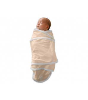 Zavinovačka Miracle blanket béžová-bílá Zavinovačka Miracle blanket béžová-bílá