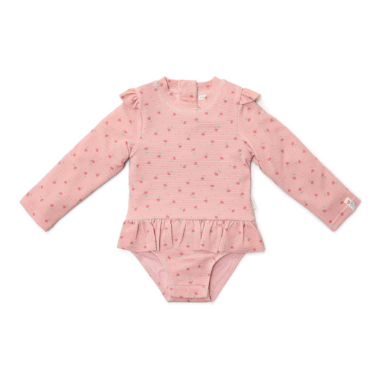 Plavky dlouhý rukáv Sunny Flowers Blush vel. 74/80