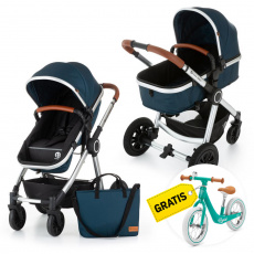PETITE&MARS Kočárek kombinovaný 2v1 Grand II Platinum indigo + Odrážedlo Rapid Midnight Green ZDARMA PETITE&MARS Kočárek kombinovaný 2v1 Grand II Platinum indigo + Odrážedlo Rapid Midnight Green ZDARMA
