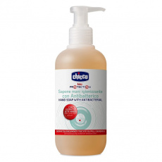 CHICCO Mýdlo tekuté antibakteriální s dávkovačem 250 ml CHICCO Mýdlo tekuté antibakteriální s dávkovačem 250 ml