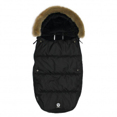 DOOKY Fusak Footmuff vel. L Black furry DeLuxe DOOKY Fusak Footmuff vel. L Black furry DeLuxe