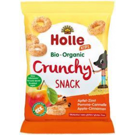 HOLLE Bio Křupky dětské jablko a skořice, bez přidaného cukru 25 g (3m+)