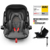 KIDDY Autosedačka Evoluna i-size 2 + Isofix základna 40-83cm Grey Mel.-Hot Red BZP
