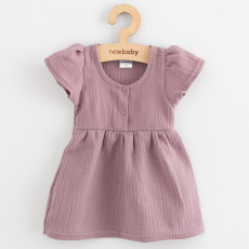 Kojenecké mušelínové šaty New Baby lavender Kojenecké mušelínové šaty New Baby lavender