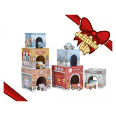 Kostky stohovací s autíčky Kostky stohovací s autíčky