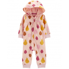 CARTER'S Overal bez nožiček s kapucí Pink Fruit holka NB/ vel. 56 CARTER'S Overal bez nožiček s kapucí Pink Fruit holka NB/ vel. 56