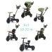 QPLAY Tříkolka Rito Deluxe Olive, 6 v 1, věk 10-72 měsíců
