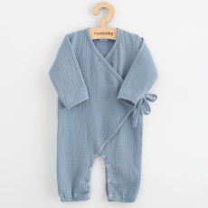 Kojenecký mušelínový overal New Baby blue Kojenecký mušelínový overal New Baby blue