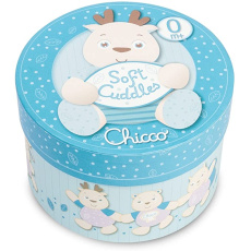 CHICCO Hračka plyšový jelen Soft Cudles v dárkové krabičce - modrý 0m+ CHICCO Hračka plyšový jelen Soft Cudles v dárkové krabičce - modrý 0m+