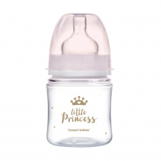 CANPOL BABIES Lahev se širokým hrdlem Royal Baby 120 ml růžová CANPOL BABIES Lahev se širokým hrdlem Royal Baby 120 ml růžová