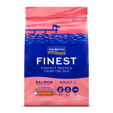 FISH4DOGS Granule velké pro dospělé psy Finest losos s bramborami 1,5 kg, 1+