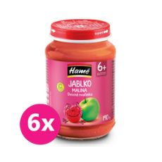 6x HAMÉ Příkrm ovocný Malina 190 g 6+ 6x HAMÉ Příkrm ovocný Malina 190 g 6+