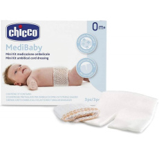 CHICCO Set na ošetření pupečníku Medibaby 3-3ks CHICCO Set na ošetření pupečníku Medibaby 3-3ks