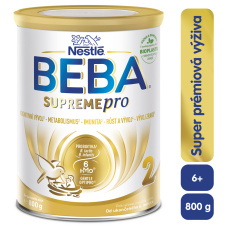 BEBA SUPREMEpro 2, 6 HMO, pokračovací kojenecké mléko, 800 g, od uk. 6. měsíce