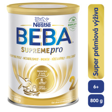 BEBA SUPREMEpro 2, 6 HMO, pokračovací kojenecké mléko, 800 g, od uk. 6. měsíce BEBA SUPREMEpro 2, 6 HMO, pokračovací kojenecké mléko, 800 g, od uk. 6. měsíce