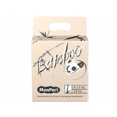 MONPERI Bamboo Pleny jednorázové eko L (8-13 kg) 19 ks MONPERI Bamboo Pleny jednorázové eko L (8-13 kg) 19 ks