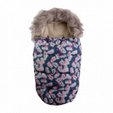 BABYMATEX Set fusak do kočárku a rukávník s kožešinkou Leaf BABYMATEX Set fusak do kočárku a rukávník s kožešinkou Leaf