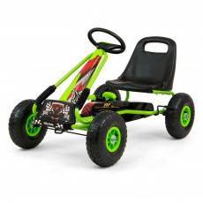Dětská šlapací motokára Go-kart Milly Mally Thor zelená Dětská šlapací motokára Go-kart Milly Mally Thor zelená