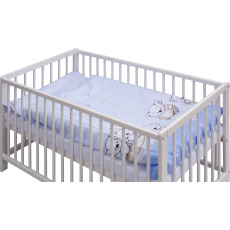 Scarlett Dětská postýlka s kompletní výbavou Scarlett Toro 120 x 60 cm - modrá Scarlett Dětská postýlka s kompletní výbavou Scarlett Toro 120 x 60 cm - modrá