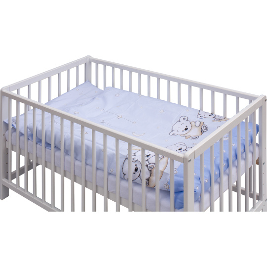 Scarlett Dětská postýlka s kompletní výbavou Scarlett Toro 120 x 60 cm - modrá Scarlett Dětská postýlka s kompletní výbavou Scarlett Toro 120 x 60 cm - modrá