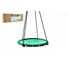 Houpací kruh zelený 100 cm provazový výplet v krabici 75x26x12cm Houpací kruh zelený 100 cm provazový výplet v krabici 75x26x12cm