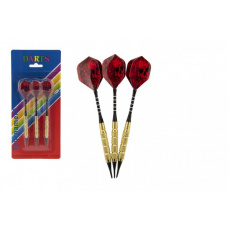 Házecí šipky 3ks kov/plast 15cm s lebkou plastový hrot na kartě 11x25cm Házecí šipky 3ks kov/plast 15cm s lebkou plastový hrot na kartě 11x25cm