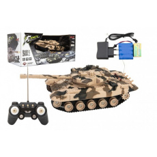 Tank RC plast 27cm 40MHz na baterie+dobíjecí pack se zvukem v krabici 37x17x19cm Tank RC plast 27cm 40MHz na baterie+dobíjecí pack se zvukem v krabici 37x17x19cm