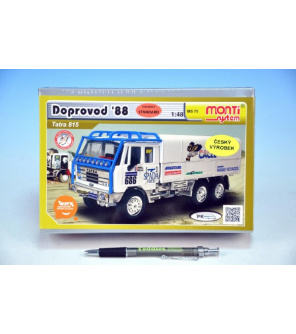 Stavebnice Monti 75 Tatra 815 doprovod Rallye 1988 1:48 v krabici 22x15x6cm Stavebnice Monti 75 Tatra 815 doprovod Rallye 1988 1:48 v krabici 22x15x6cm