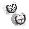 LOVI Silikonový dudlík dynamický Salt&Pepper 6-18m 2 ks
