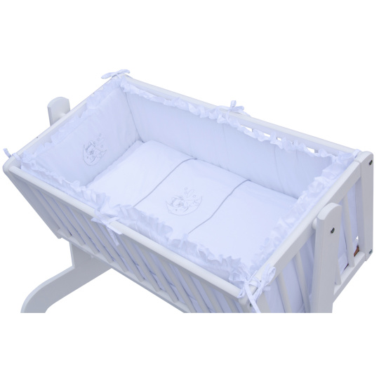 Scarlett 6dílná souprava do kolébky Scarlett Péťa - bílá Scarlett 6dílná souprava do kolébky Scarlett Péťa - bílá