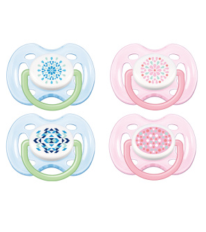 Avent Sensitive Fantazie Šidítko silikonové 0-6 m. bez BPA, 2ks Avent Sensitive Fantazie Šidítko silikonové 0-6 m. bez BPA, 2ks