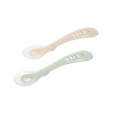 Lžičky silikonové 2 ks s pouzdrem Clay / Místy Green