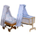 Scarlett Nebesa nad Mojžíšův košík pro miminko a kolébky - Scarlett Gusto - modrá