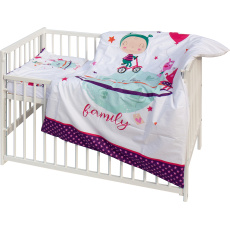 Scarlett Dětská postýlka s kompletní výbavou Scarlett 120 x 60 cm - Moly Scarlett Dětská postýlka s kompletní výbavou Scarlett 120 x 60 cm - Moly