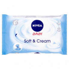 NIVEA Baby Soft & Cream (63 ks) - vlhčené ubrousky NIVEA Baby Soft & Cream (63 ks) - vlhčené ubrousky
