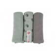 LODGER Swaddler Flame Tribe 3balení 70 x 70 cm Silt Green