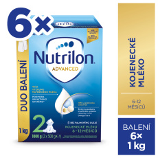 NUTRILON Mléko pokračovací kojenecké 2 Advanced od uk. 6. měsíce 6x 1000 g