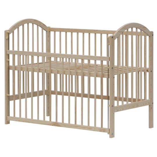 Scarlett Dětská postýlka se stahovacím bokem - Scarlett ALENKA přírodní ECO (borovice) - 120 x 60 cm