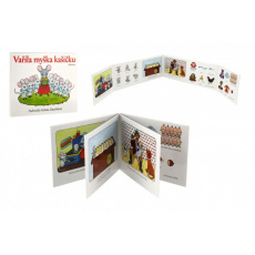 Knížka leporelo CZ text Vařila myška kašičku 16x12,5cm 24m+ Knížka leporelo CZ text Vařila myška kašičku 16x12,5cm 24m+