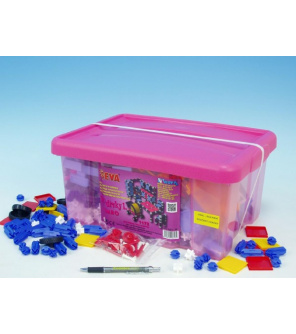 Stavebnice Seva pro holky 1 Jumbo plast 1172ks v plastovém boxu 41x29x20cm Stavebnice Seva pro holky 1 Jumbo plast 1172ks v plastovém boxu 41x29x20cm