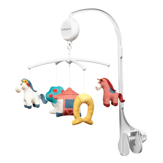 BABYONO Kolotoč hudební koníci 0m+