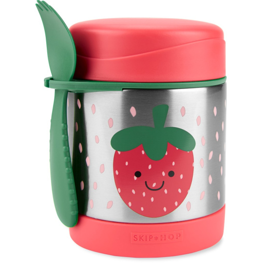 SKIP HOP Spark Style Termoska na jídlo se lžičkou/vidličkou Jahoda 325 ml, 3r+