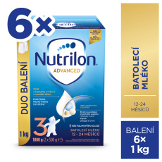 NUTRILON Mléko batolecí 3 Advanced od uk. 12. měsíce 6x 1000 g NUTRILON Mléko batolecí 3 Advanced od uk. 12. měsíce 6x 1000 g