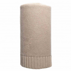 Bambusová pletená deka NEW BABY 100x80 cm béžová