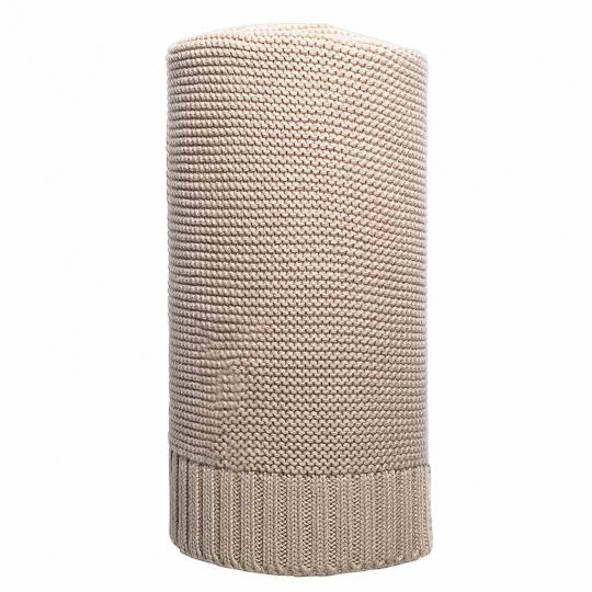 Bambusová pletená deka NEW BABY 100x80 cm béžová