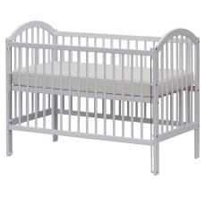 Scarlett Dětská postýlka Scarlett Alenka - bílá (borovice) - stahovací bočnice - 120 x 60 cm Scarlett Dětská postýlka Scarlett Alenka - bílá (borovice) - stahovací bočnice - 120 x 60 cm