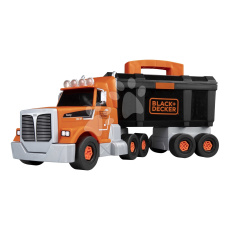 Smoby Kamion s pracovním kufříkem a nářadím Bricolo Truck Black&Decker s mechanickou vrtačkou 60 doplňků Smoby Kamion s pracovním kufříkem a nářadím Bricolo Truck Black&Decker s mechanickou vrtačkou 60 doplňků